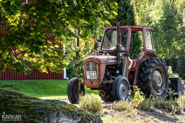 Ouderwetse Zweedse tractor